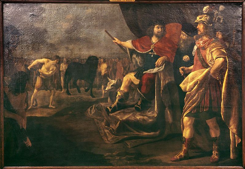 Gerard_van_Kuijl_-_Quintus_Sertorius_and_the_horse_tail_1638