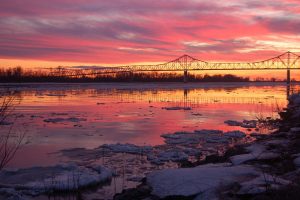 Cairo_Ohio_River_Bridge_at_sunset worst blizzards in history