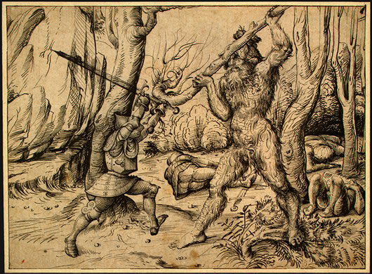 The_Fight_in_the_Forest_(Hans_Burgkmair_d._Ä.)