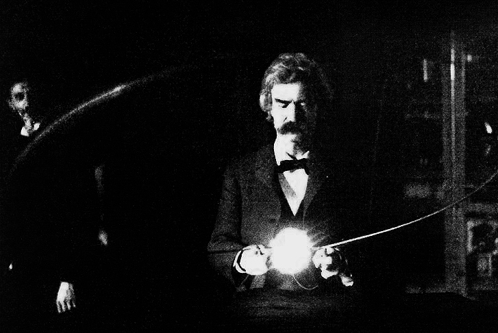 Twain_in_Tesla's_Lab Tesla's inventions