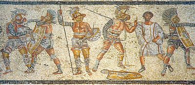 famous duels -gladiators_from_the_zliten_mosaic_3