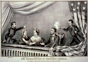 Famous assassins the_assassination_of_president_lincoln_-_currier_and_ives_2