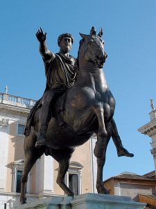 the five good emperors of ancient RomeEquestrian_statue_of_Marcus_Aurelius,_Rome