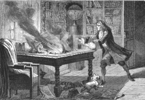 Isaac_Newton_laboratory_fire