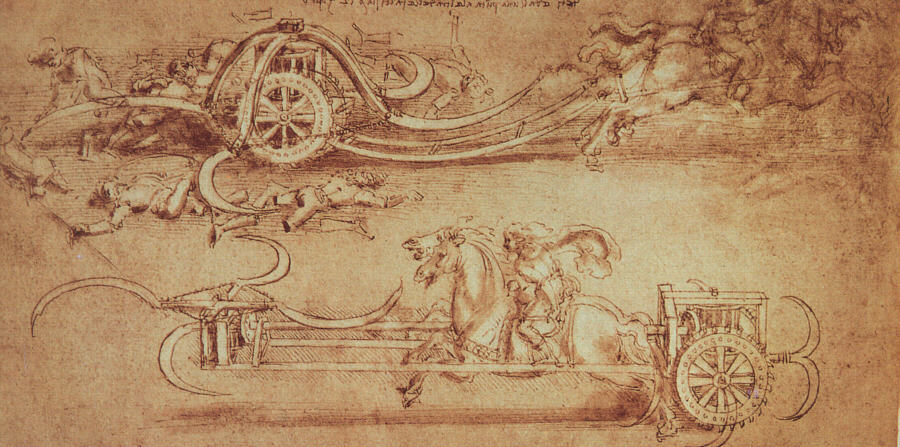 leonardo da vinci inventions Scythed_chariot_by_da_Vinci