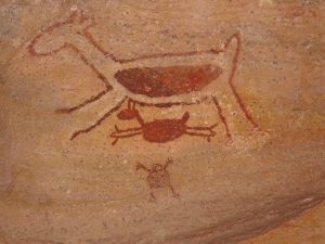 cave paintings 1200px-Serra_da_Capivara_-_Painting_7