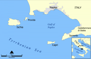 caligula Capri_and_Ischia_map