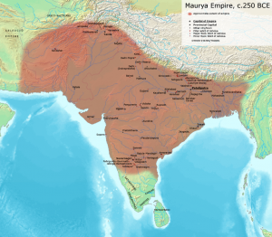 ancient rulers -Maurya_Empire,_c.250_BCE_2