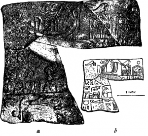 ancient rulers C+B-Egypt-Fig10-TabletOfMenesFromNaqada