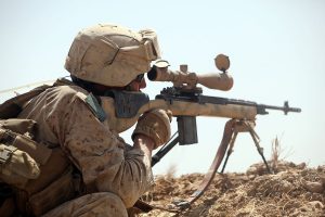 US_sniper_during_a_firefight_in_Northern_Trek_Nawa,_Afghanistan