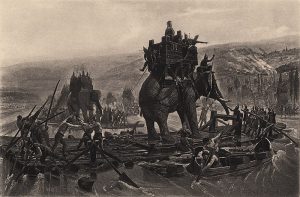 Hannibal_traverse_le_Rhône_Henri_Motte_1878